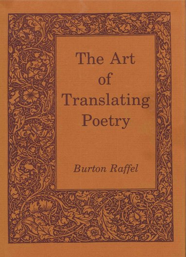 bokomslag Art of Translating Poetry