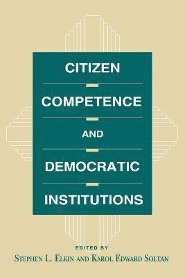 bokomslag Citizen Competence and Democratic Institutions
