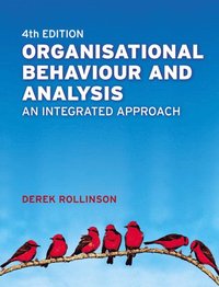 bokomslag Organisational Behaviour and Analysis