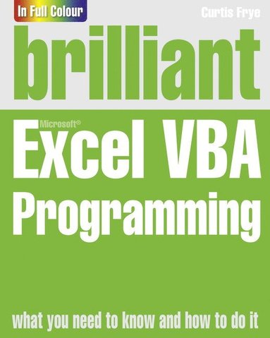 bokomslag Brilliant Excel VBA Programming