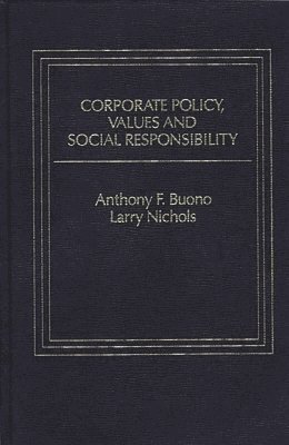 bokomslag Corporate Policy, Values and Social Responsibility