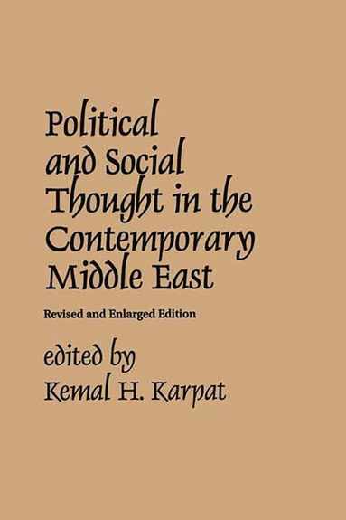 bokomslag Political and Social Thought in the Contemporary Middle East