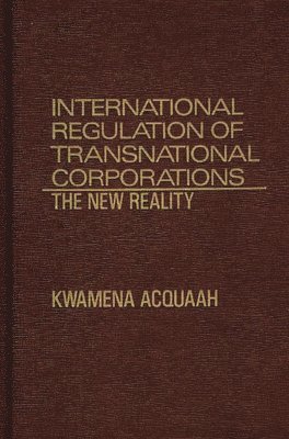 bokomslag International Regulation of Transnational Corporations