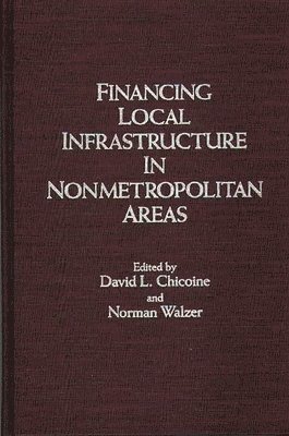 David L. Chicoine, Norman Walzer, David L. Chicoine, Norman Walzer - Financing Local Infrastructure in Nonmetropolitan Areas, Inbunden