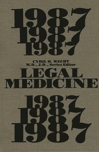 bokomslag Legal Medicine 1987