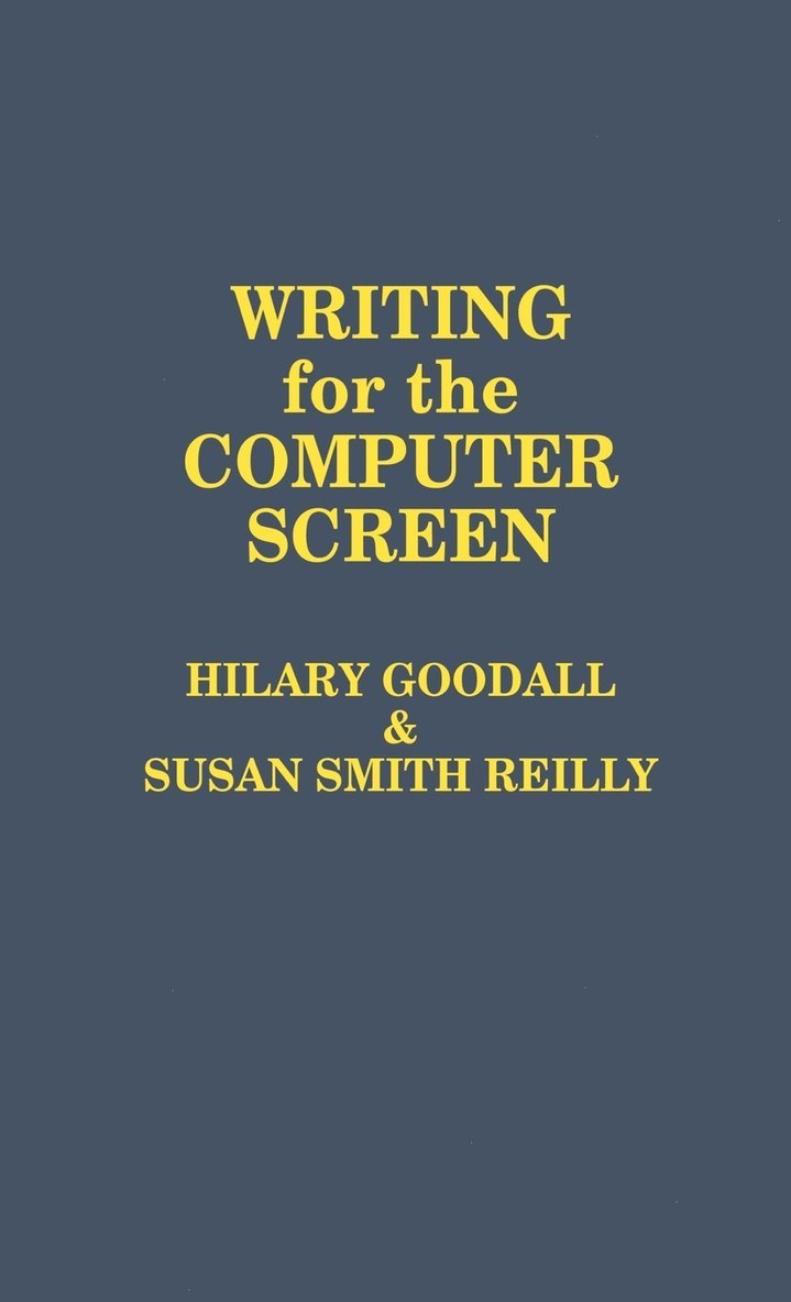 Writing for the Computer Screen 1