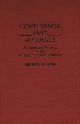 Michael Lang, Michael H. Lang - Homelessness Amid Affluence, Inbunden