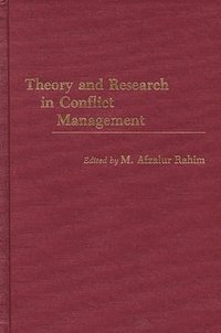 bokomslag Theory and Research in Conflict Management