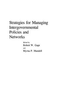 bokomslag Strategies for Managing Intergovernmental Policies and Networks