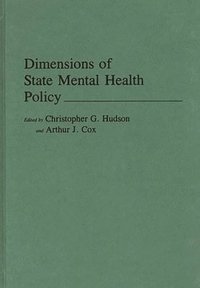 bokomslag Dimensions of State Mental Health Policy