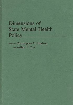 bokomslag Dimensions of State Mental Health Policy