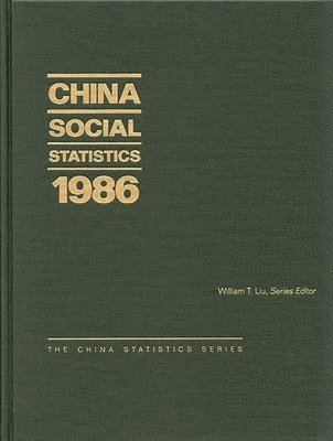 China Social Statistics 1986 1