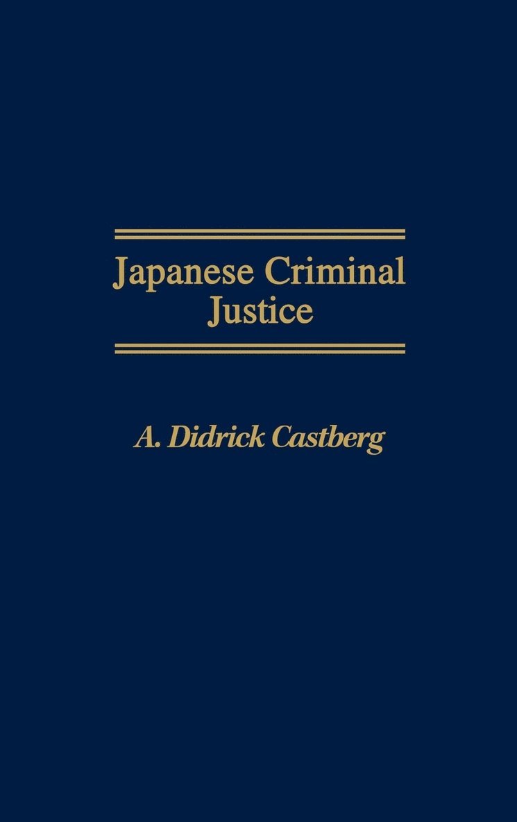 Japanese Criminal Justice 1