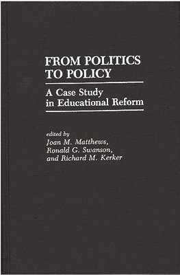 bokomslag From Politics to Policy