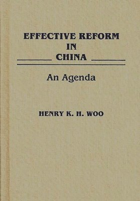 bokomslag Effective Reform in China