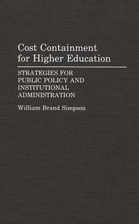 bokomslag Cost Containment for Higher Education