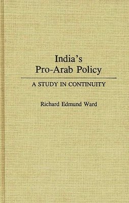 bokomslag India's Pro-Arab Policy