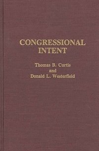 bokomslag Congressional Intent