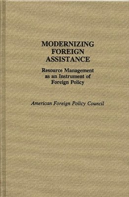 bokomslag Modernizing Foreign Assistance