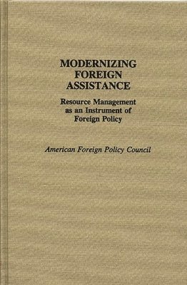 bokomslag Modernizing Foreign Assistance