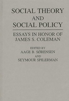 bokomslag Social Theory and Social Policy