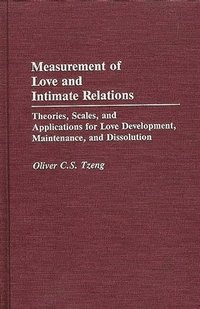 bokomslag Measurement of Love and Intimate Relations