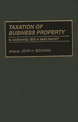 bokomslag Taxation of Business Property