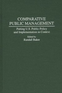 bokomslag Comparative Public Management