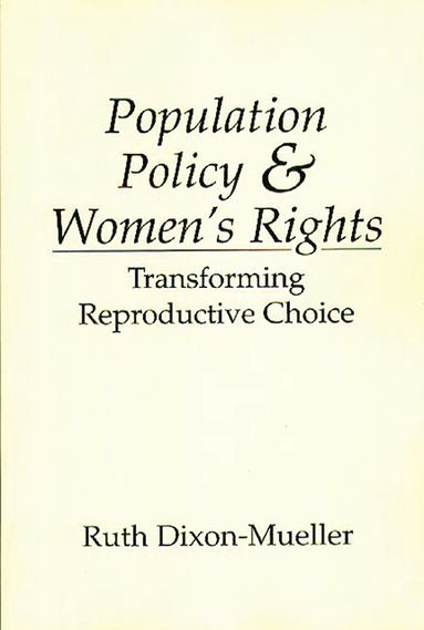 bokomslag Population Policy and Women's Rights