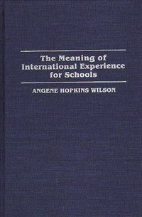 bokomslag The Meaning of International Experience for Schools