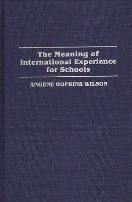 bokomslag The Meaning of International Experience for Schools