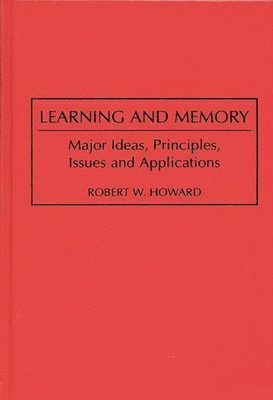 bokomslag Learning and Memory