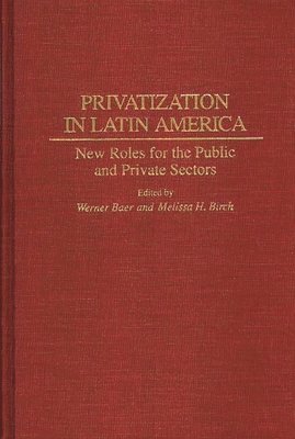 Werner Baer, Melissa H. Birch, Werner Baer, Melissa H. Birch - Privatization in Latin America, Inbunden