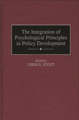 bokomslag Integration of Psychological Principles in Policy Development