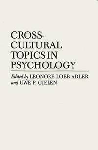 bokomslag Cross-cultural Topics in Psychology