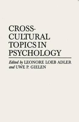 bokomslag Cross-cultural Topics in Psychology