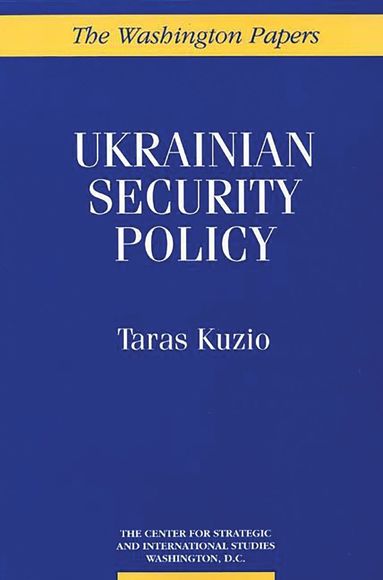 bokomslag Ukrainian Security Policy