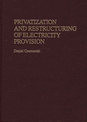 Privatization and Restructuring of Electricity Provision 1