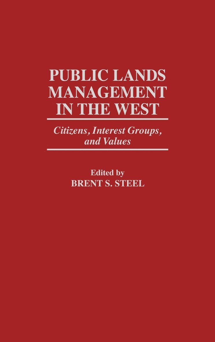 Public Lands Management in the West 1