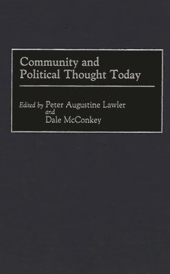 Community and Political Thought Today 1