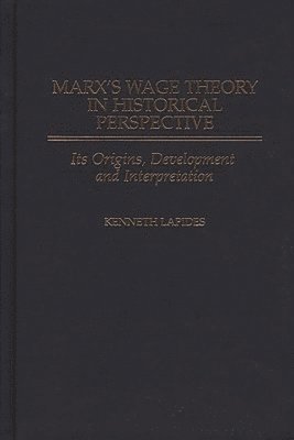bokomslag Marx's Wage Theory in Historical Perspective