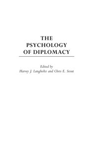 bokomslag The Psychology of Diplomacy