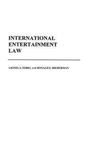 bokomslag International Entertainment Law