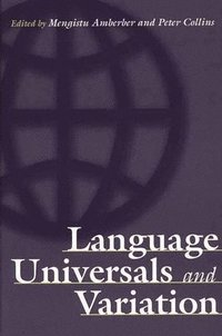 bokomslag Language Universals and Variation