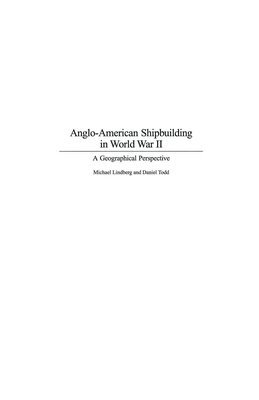 bokomslag Anglo-American Shipbuilding in World War II