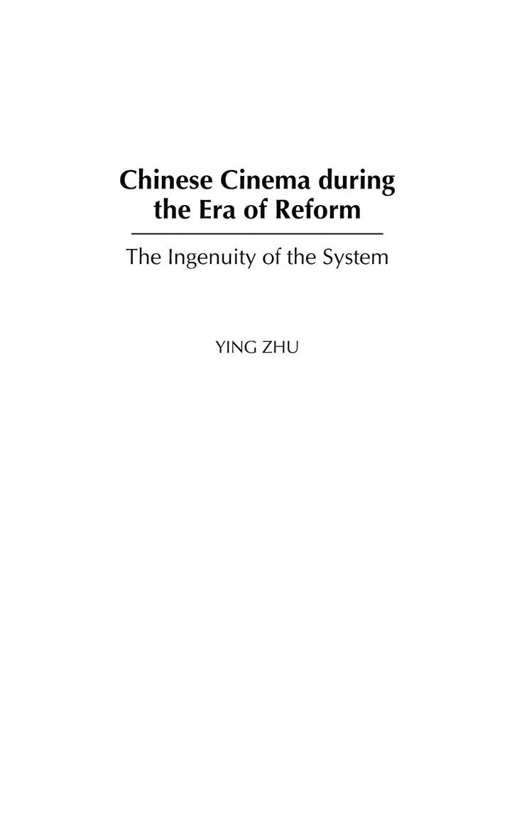 Chinese Cinema during the Era of Reform 1