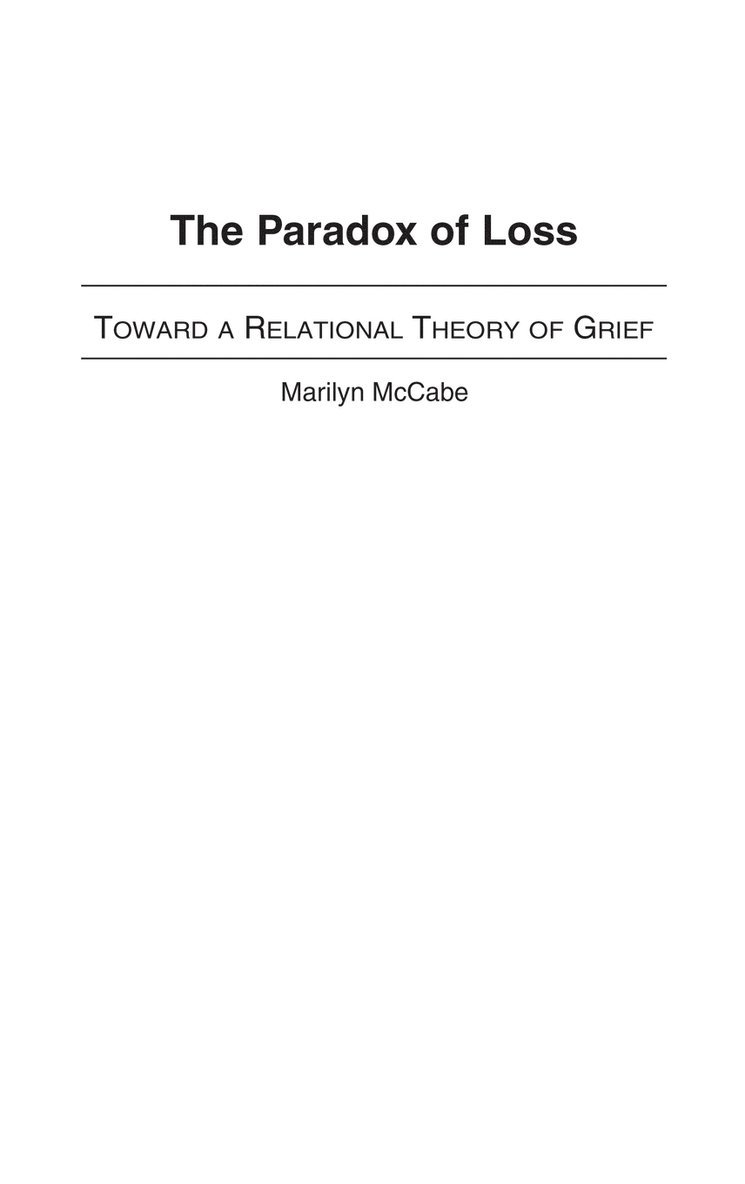 Marilyn McCabe - Paradox of Loss, Inbunden. Tillgänglighet: Lägg i varukorg