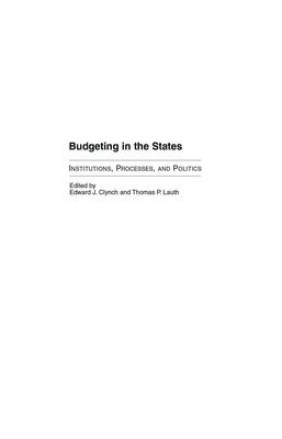 Edward J. Clynch, Thomas Lauth, Edward Clynch - Budgeting in the States, Inbunden