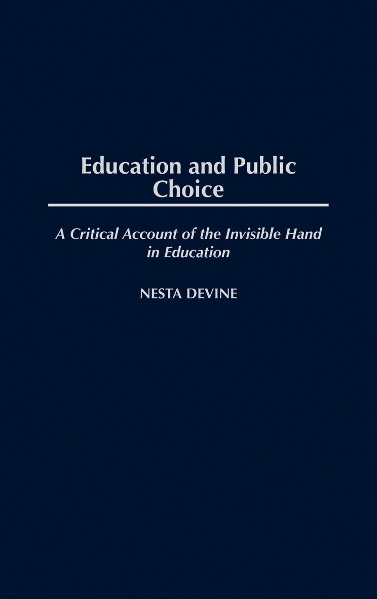 Education and Public Choice 1