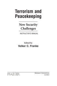 bokomslag Terrorism and Peacekeeping